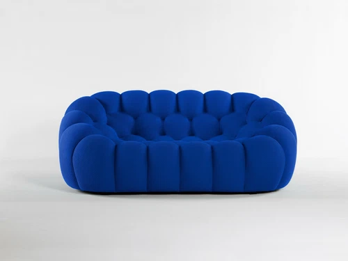 Roche Bobois Bubble 2.5 Seat Sofa Cobalt *4 Month Delivery*