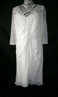 Jasmine Short Wedding Dress Pearl 12 Floral Lace Cap Sleeves A-Line NWT M180066