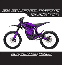 TALARIA STING Cartoon Animated Style Violet Graphics Kit Stickers Wrap Decal Set