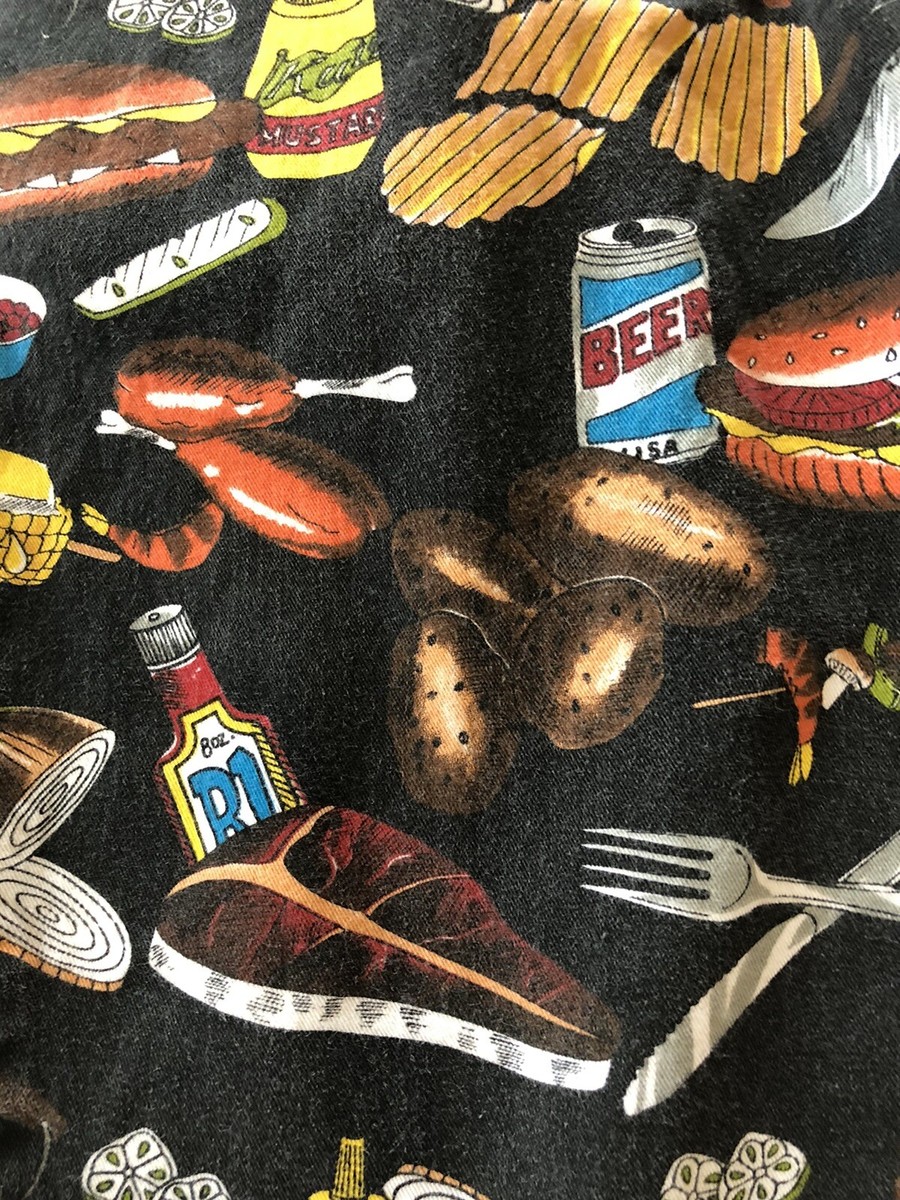 Amazing Vintage 1980s BBQ Jamz Hammer Pants Chef Grill Beer Amazing Vintage 1980s BBQ Jamz Hammer Pants Chef Grill Beer