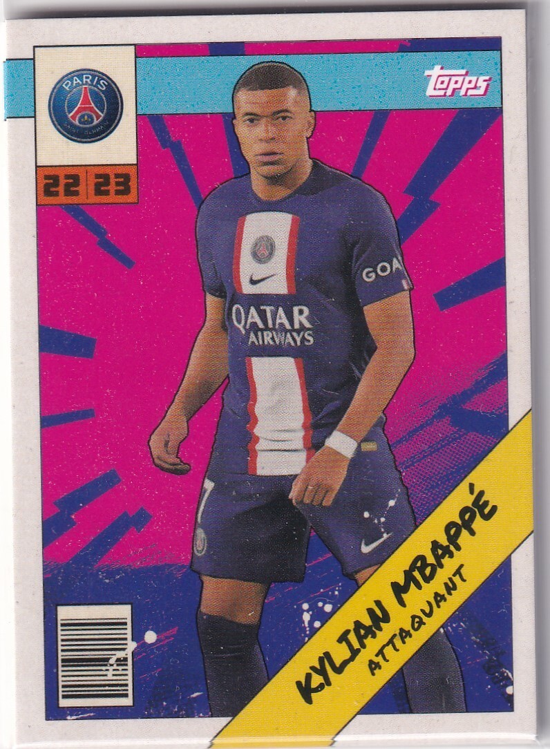 【新品・タグ付き】PSG エンバペ 23-24  2023-24 Topps Premium PSG Kylian Mbappe /49 #25 PSA 9 Mint