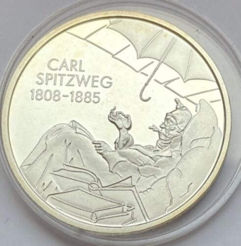 10 Euro PP/Proof/Spiegelglanz Carl Spitzweg 925 Silber 2008 - Bild 1 von 2