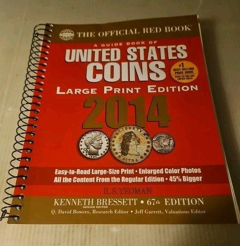 2014 The Official Red Book, A Guide United States Coins" Large Print by Whitman