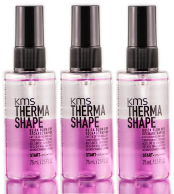 3 Pack KMS Therma Shape Quick Blow Dry 2.5 oz.