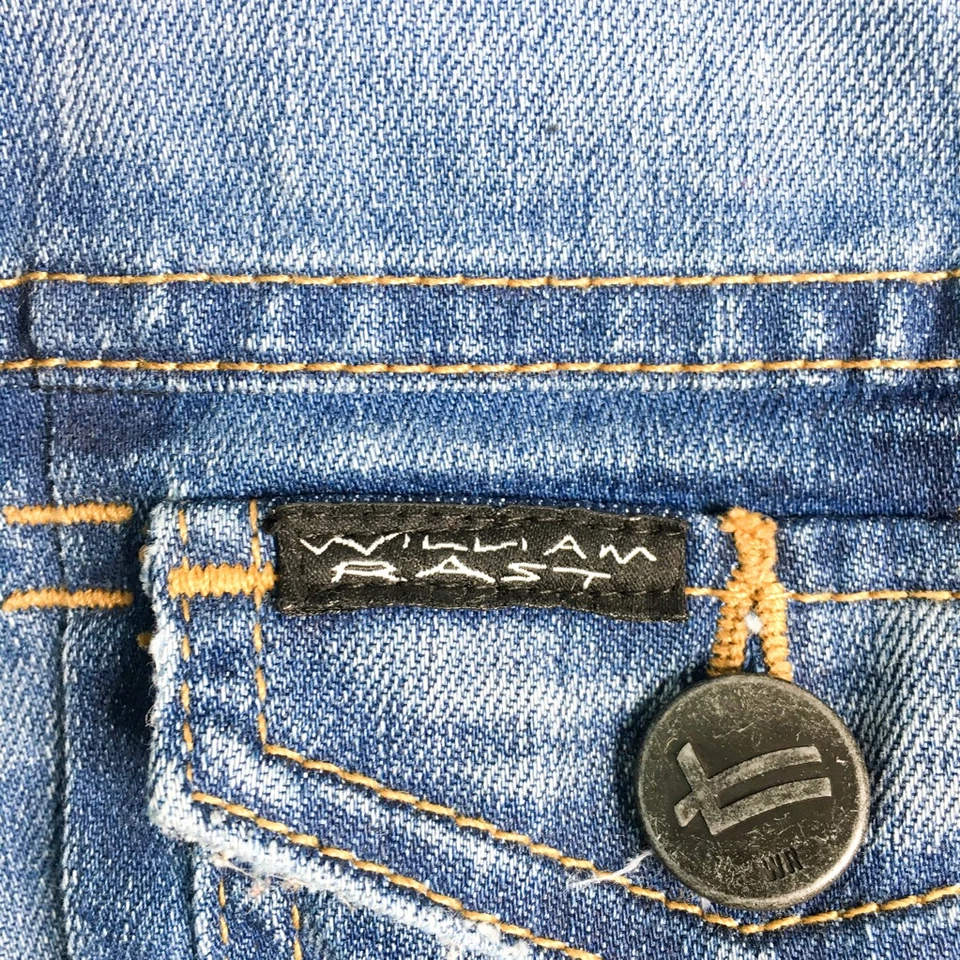 Chaqueta vaquera William Rast para mujer azul hasta la cintura botones bolsillos cuello S Foto 4 de 4