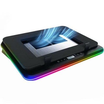 KLIM TurboFrost RGB Laptop Cooling Pad | Gaming Kühler Ständer | Verstellbar | Neu