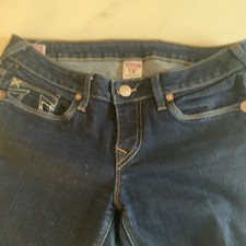 Vintage True Religion Stella Skinny Jeans Womens 31 Stretch Low Rise Denim