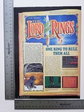 Lord Of The Rings Advertisement Original Print Ad / Poster Game Gift Art