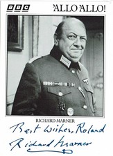 Richard Marner ALLO ALLO  hand signed vintage photo