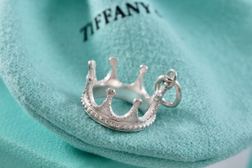 Tiffany & Co. Sterling Silver Princess Crown Charm Pendant