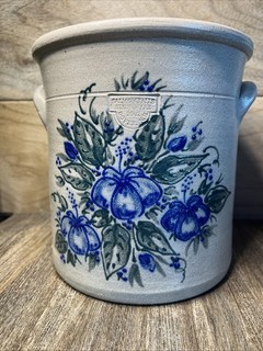 2002 Salmon Falls Pottery Utensil Holder Crock