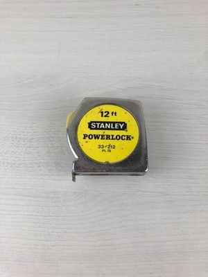 Vintage Stanley Powerlock 12ft Tape Measure - 33-212 PL12