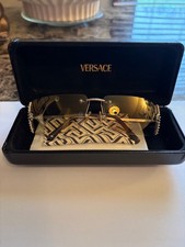 vintage Versace medusa rimless sunglassesbrown tinted