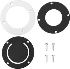 EINDER 3876-3 Boat Self-Bailing Cockpit Mounted Scupper Valve Kit with White 