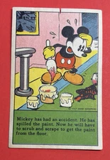 1930s D52 Mickey Mouse Recipe Bread Card Bamby Bread Mickey has had an accident