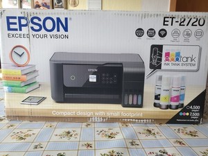 Epson EcoTank ET-2720 mit ersatztinte und Rechnung für Überprüfung
