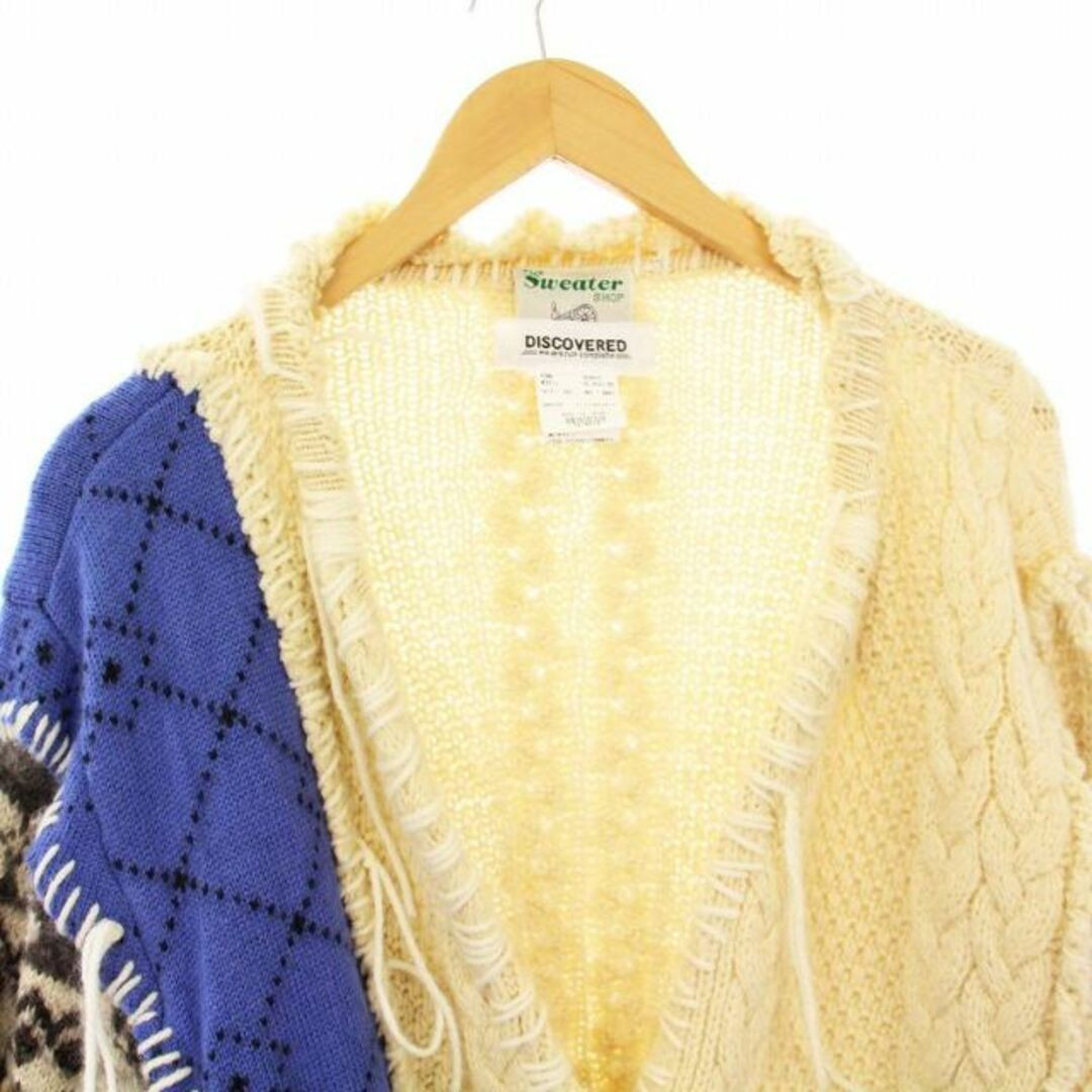 DISCOVERED NORDIC COLLAGE SWEATER KNIT CARDIGAN LONG SLEEVE DISCOVERED NORDIC COLLAGE SWEATER KNIT CARDIGAN LONG SLEEVE