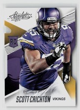 2014 PANINI ABSOLUTE SCOTT CRICHTON #130 RC VIKINGS