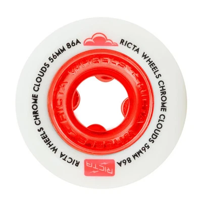 RICAT RICTA 56MM CHROME CLOUDS RED 86A WHEELS 4PK