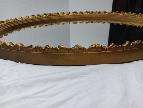 Specchio da parete ovale vintage MCM Burwood stile freccette siroco Hollywood Regency (1972) - Foto 22 di 24