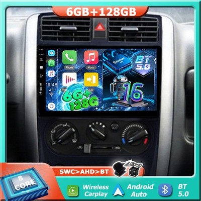 9'' Autoradio Car Play Für Suzuki Jimny 2006-2018 GPS Android 16 DAB+ DSP 6+128GB