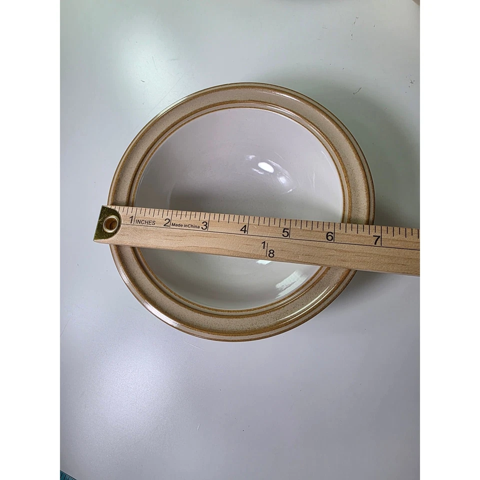 Set of 4 DANSK Sirocco Khaki Stoneware 7" Cereal Soup Bowls - Image 3 of 4