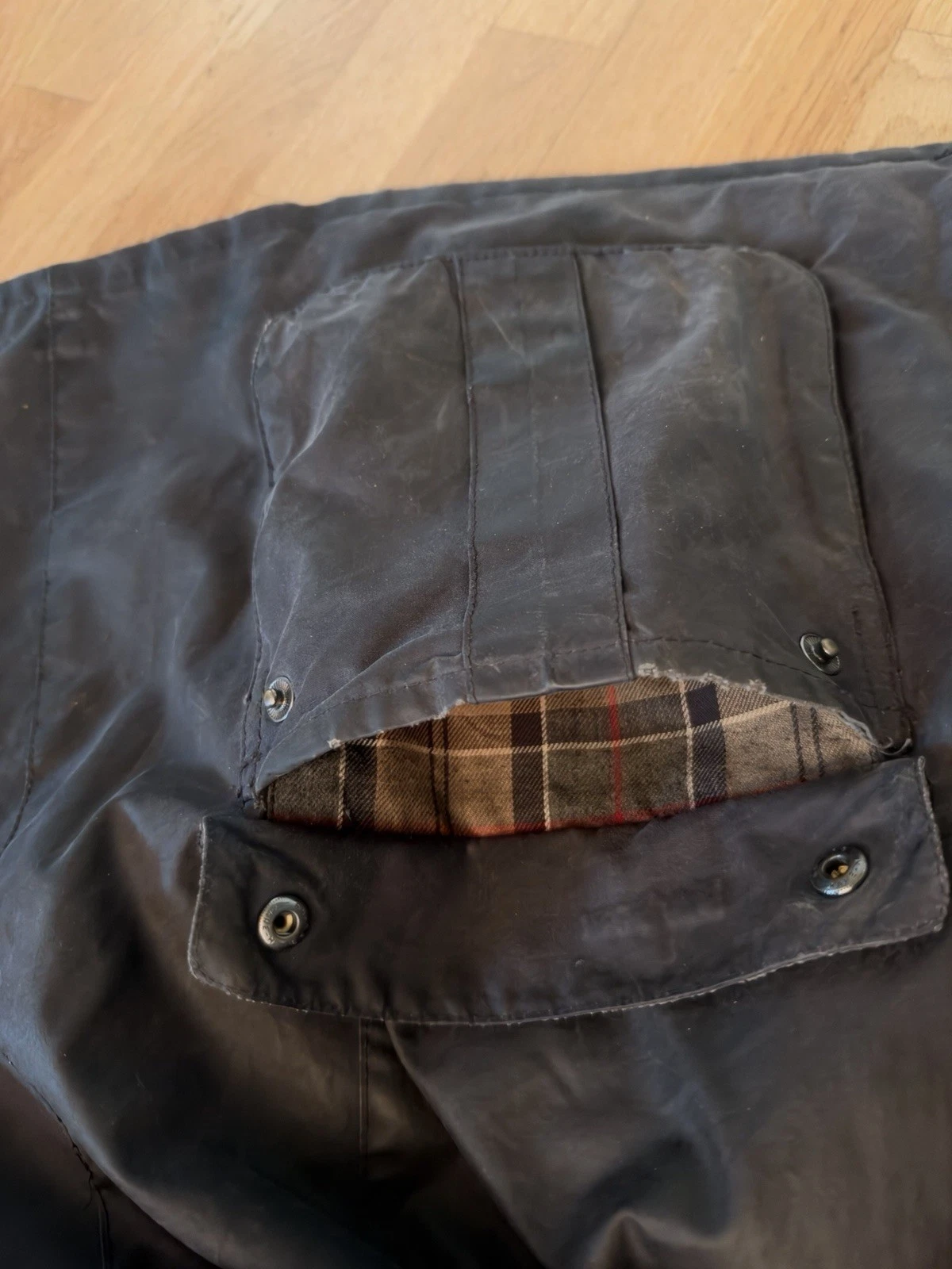 Barbour International Duke Wax Quilted Jacket Black, Mens, Size XL image 7
