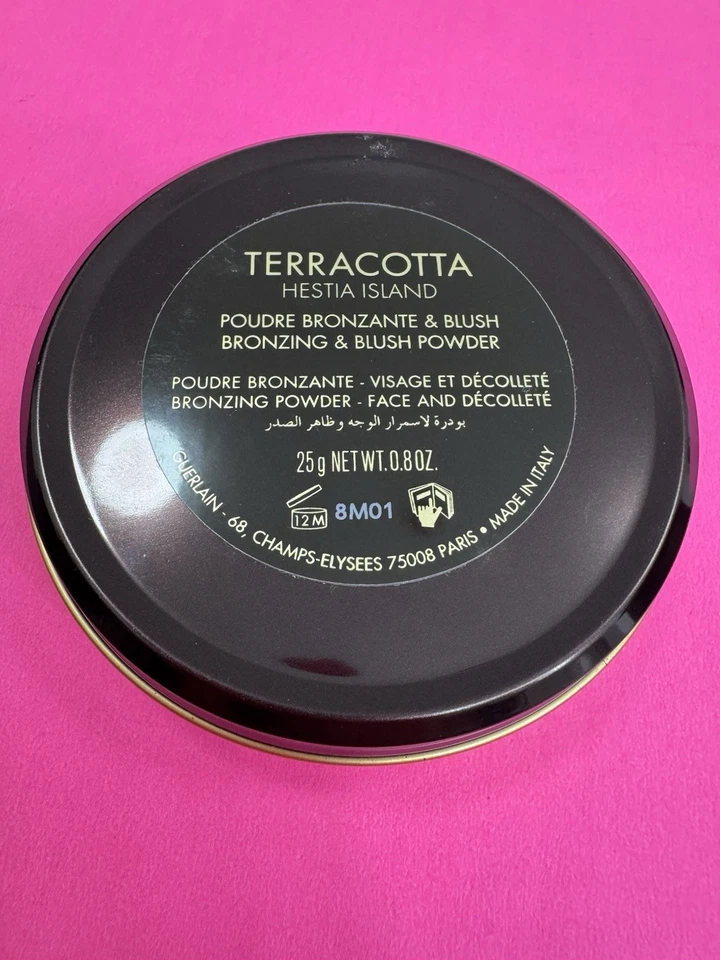 NIB GUERLAIN TERRACOTTA FULL SIZE BRONZING & BLUSH POWDER HESTIA ISLAND NEW - Image 3 of 4