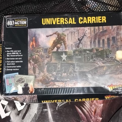 Bolt Action Universal Carrier 1/56 Scale Plastic Model Kit - Ages 14+ 17+