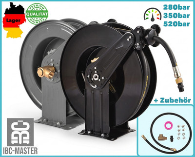 Automatik Schlauchaufroller 350bar   -25m   Hochdruck Reiniger Schlauch Trommel