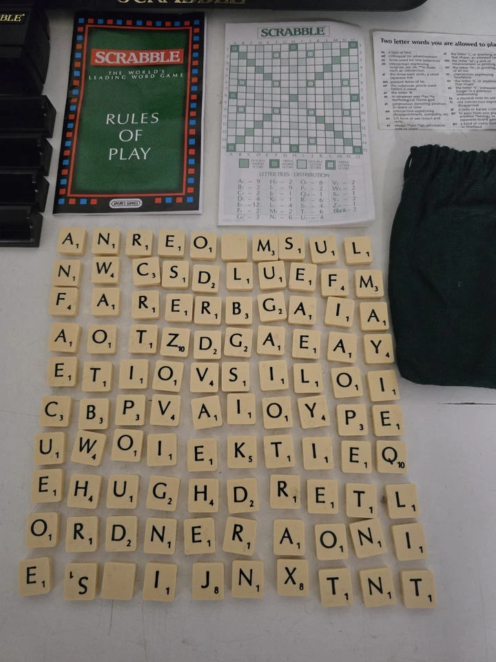 Spear's Games Scrabble Prestige Edition - Turntable & Electronic Timer COMPLETE  - Image 4 of 4