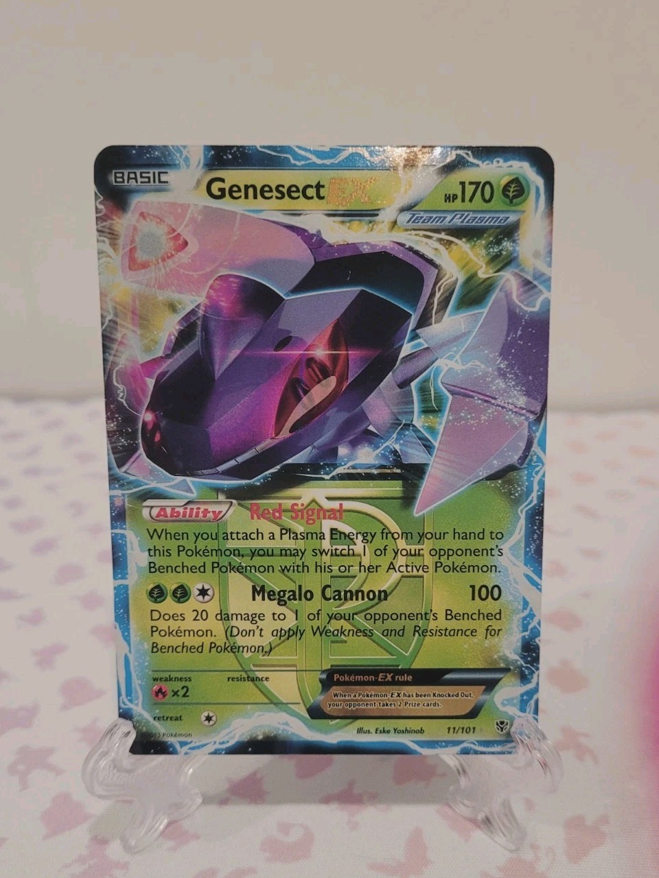 Genesect EX (Team Plasma) 11/101 Plasma Blast Holo - LP