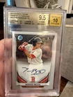 2014 BOWMAN CHROME MOOKIE BETTS PROSPECT AUTOS ROOKIE BGS GRADE 9.5 10 AUTO🔥