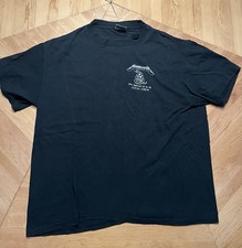 Metallica Crew Concert T 100 Vintage Ex Large Black/ Ex rare   