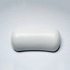 White PU Bath Pillow with Suction Cups Waterproof Cushioned Headrest Spa Hot Tub