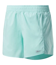 Reebok Womens Workout Ready Run Athletic Workout Shorts, Green, Small
