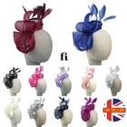 New Feather Looped Headband Alice Band Fascinator Ladies Day Wedding Royal Ascot