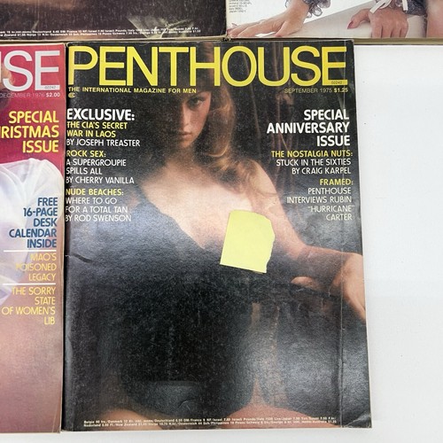 Lot Of 5 - 1970's Penthouse Magazines - Picture 7 of 10
