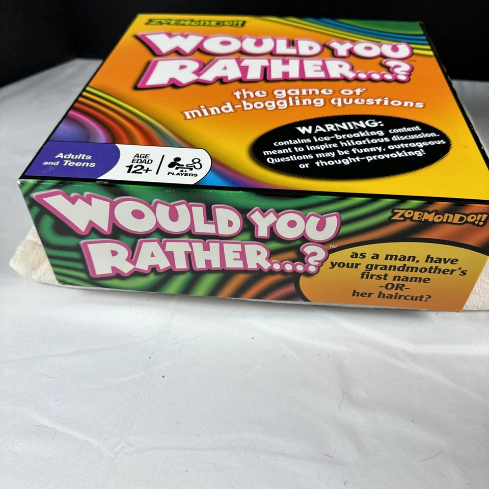 Would You Rather...? Game Of Mind-Boggling Questions by Zobmondo!! - Image 2 of 4