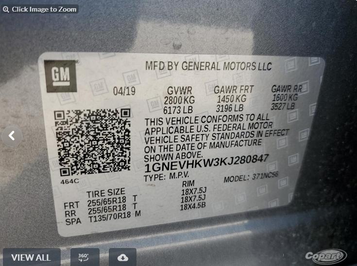 Used Windshield Wiper Motor fits 2019 Chevrolet Traverse Grade A eBay