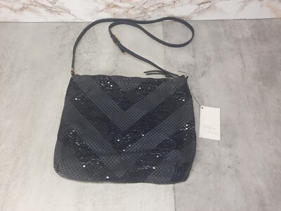 Whiting & Davis International Ladies Blue Mesh Clutch Purse Crossbody Bag