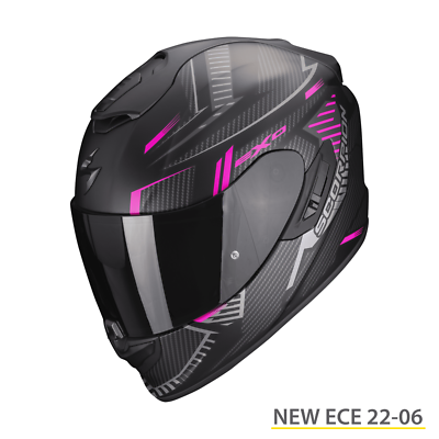 Casco Integral Mujer Fibra Scorpion Exo 1400 EVO SHELL Fucsia M