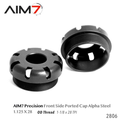 Aim7 ALPHACLOAK Brake Billet Steel 1.125X28 (1 1/8X28 TPI) End Cap (1 piece)