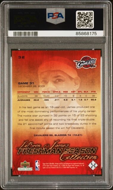 2003 Lebron James Ud Collectibles LeBron James 2003 Upper Deck