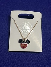 2024 Disney Parks Mickey Mouse Icon Rhinestone Necklace NEW