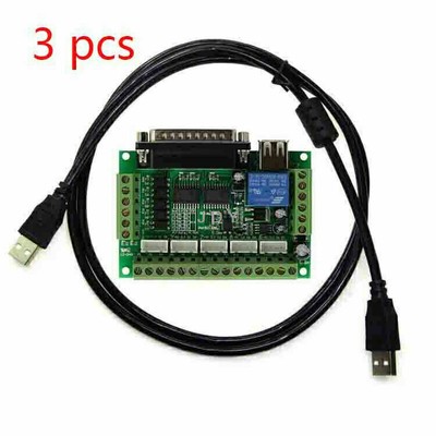 3pcs CNC 5 Axis Interface Breakout Board für Stepper Motor Driver CNC Mill MACH3