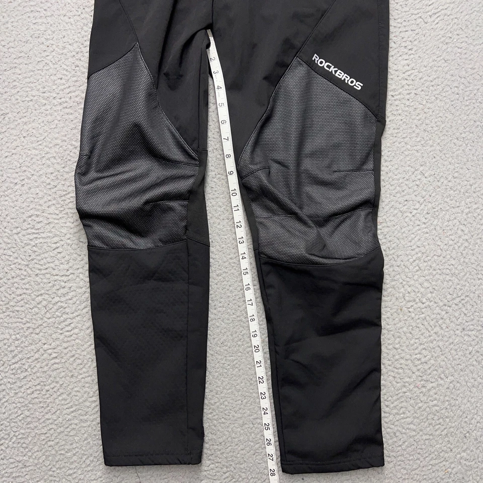 ROCKBROS Cycling Pants Mens Small 28x28 Black Lined Sports Outdoor Athletic - Image 4 of 4