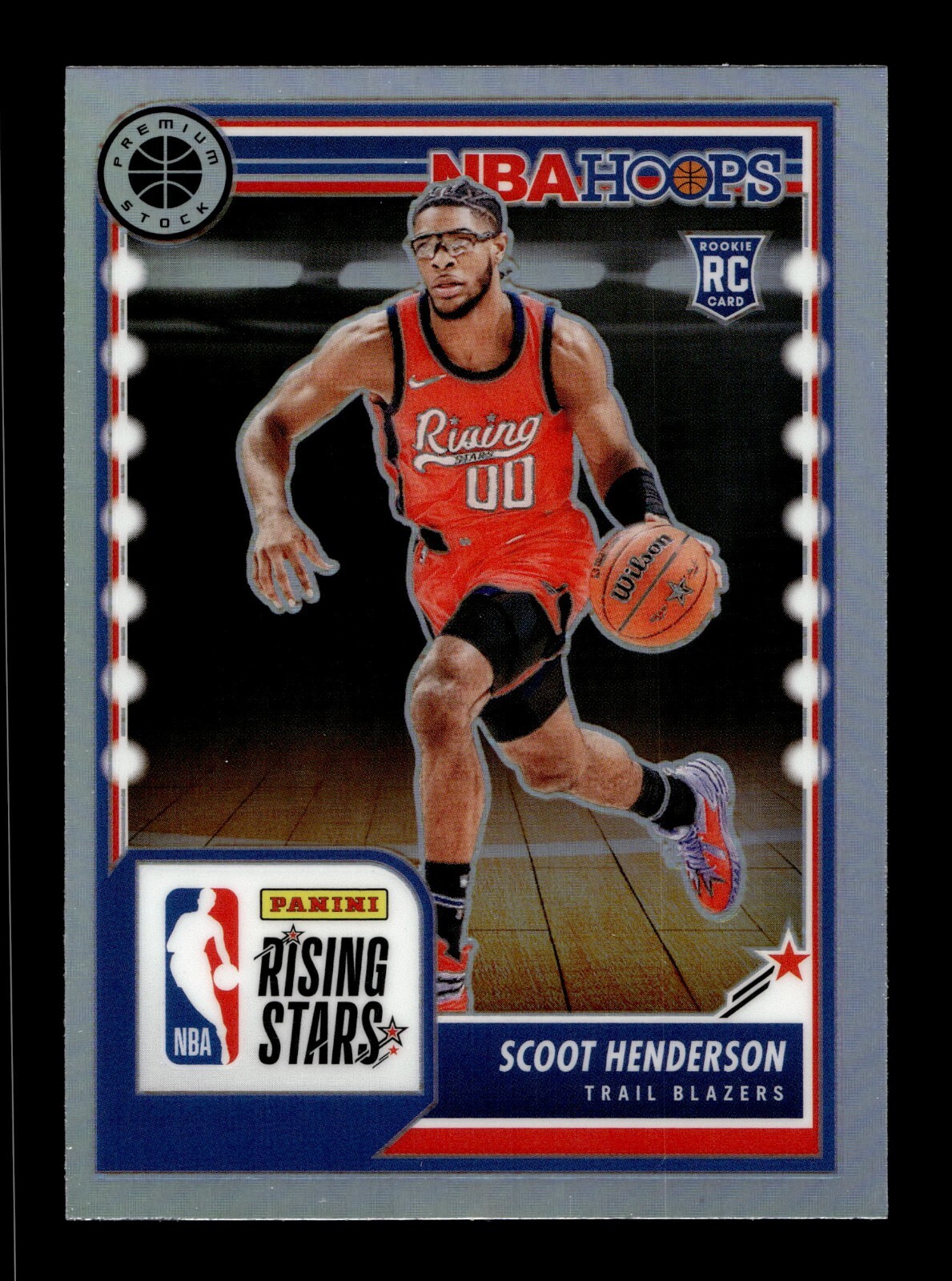 2023-24 Hoops Premium Stock Silver Prizm #280 Scoot Henderson RC Trail Blazers