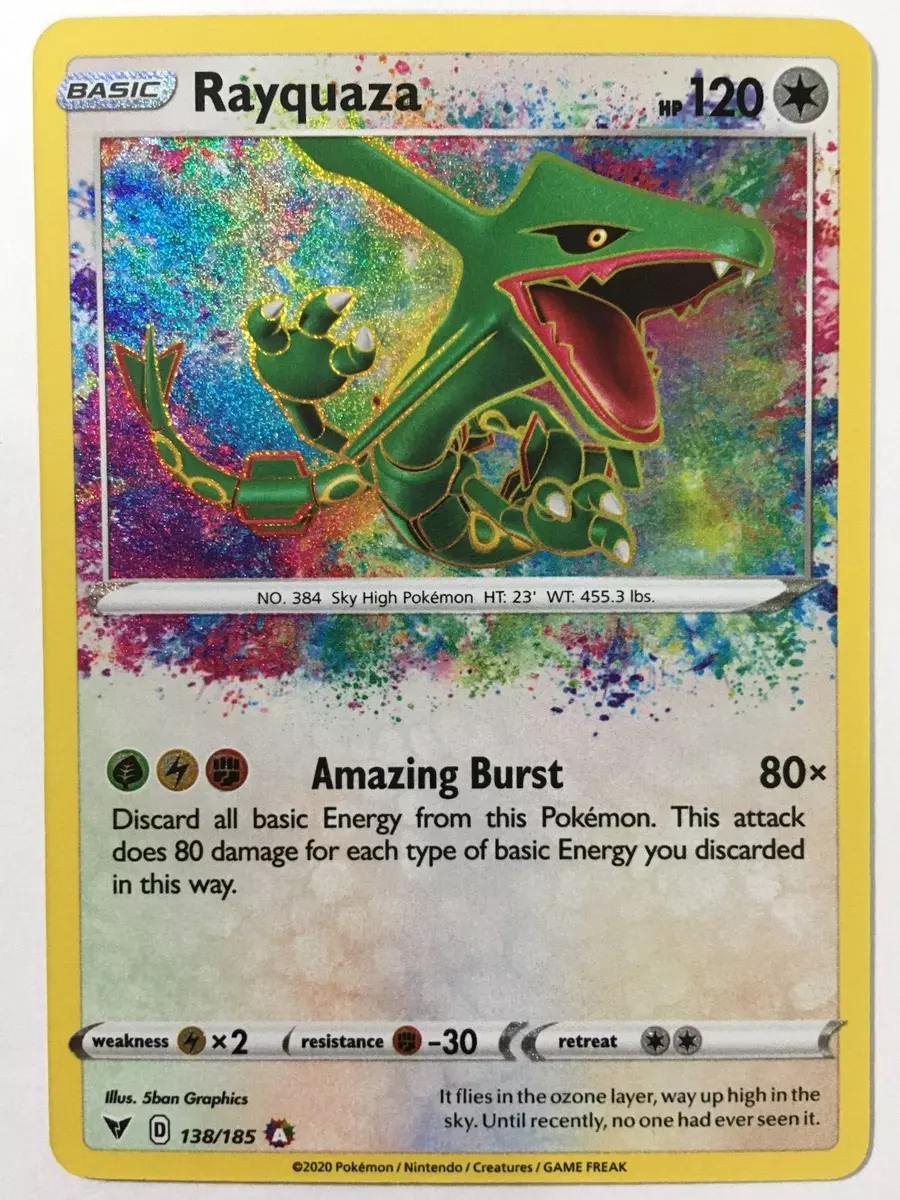 Pokemon - Rayquaza - 138/185 - Amazing Rare : Toys & Games