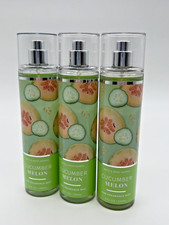 Bath  Body Works Fine Fragrance Mist CUCUMBER MELON - Set of 3